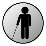 Blind disabled button