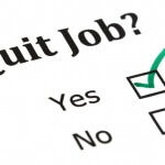 טופס עם שאלה של התפטרות