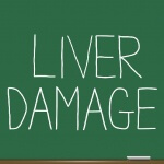 Liver damage concept.